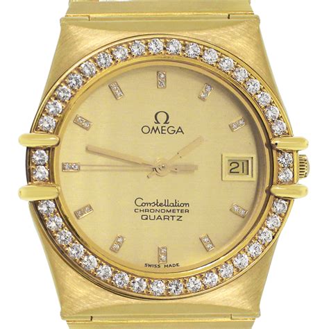 omega watch gold and silver|omega 18k gold watch price.